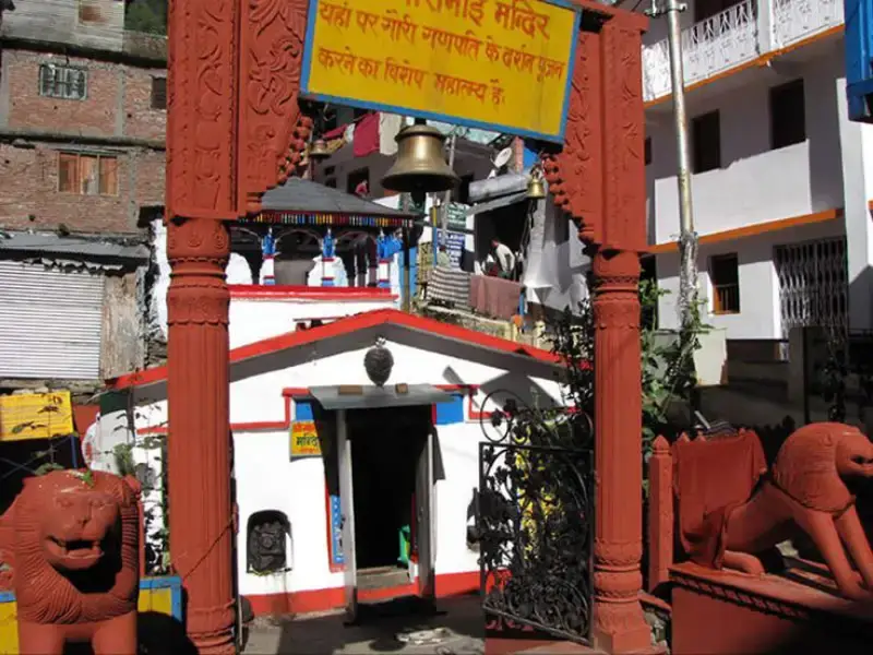 a view of Gauri Mata temple at Gaurikund know as Best Places to visit near Kedarnath Temple